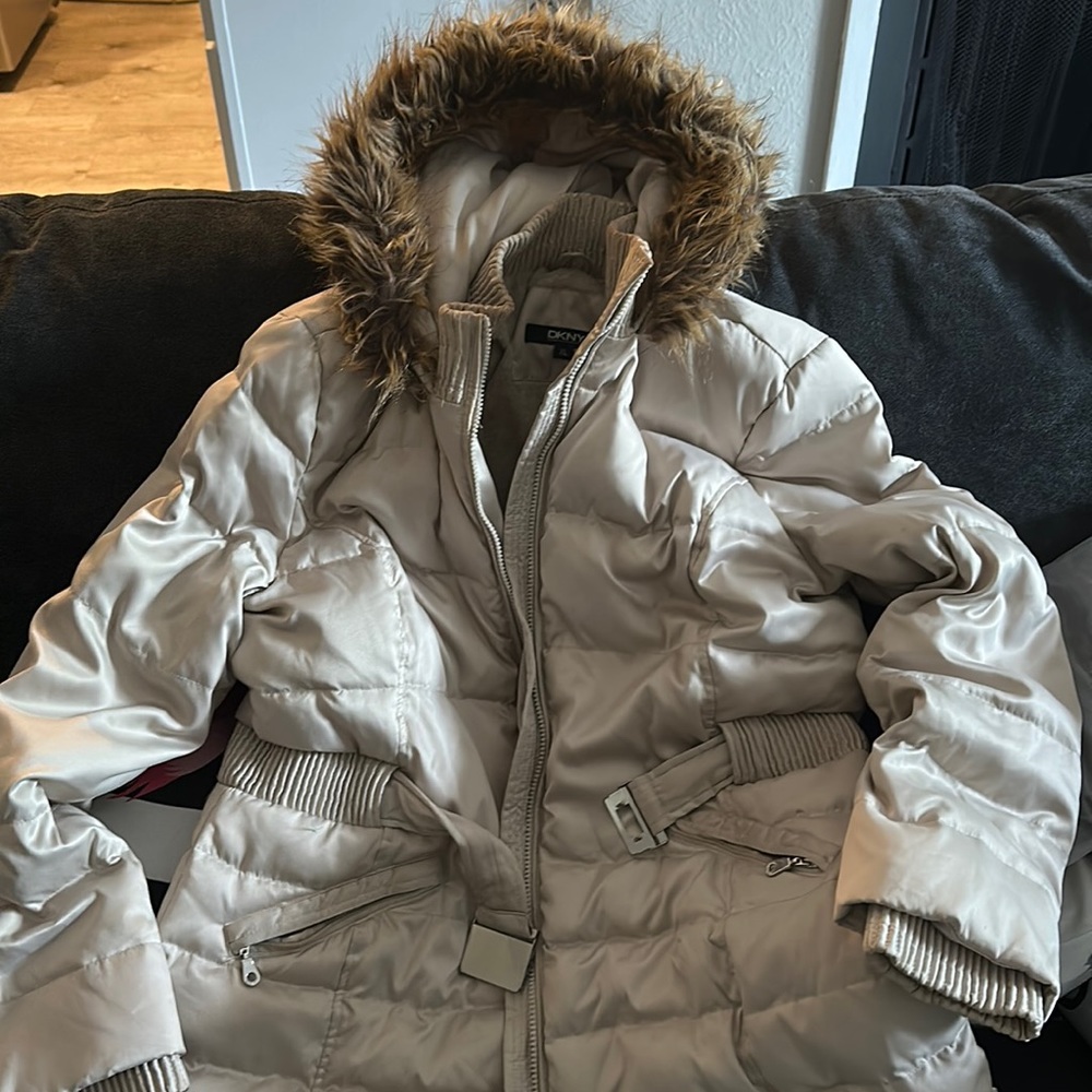 DKNY Size XL Puffer Pea Coat